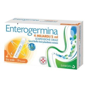 ENTEROGERMINA orale sosp 20 flaconcini 4 mld 5 ml