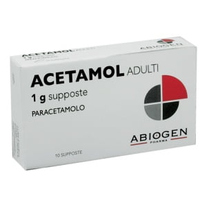 ACETAMOL AD 10 SUP. 1 G