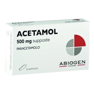 ACETAMOL BB 10 SUP. 500 MG