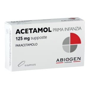 ACETAMOL 10 SUPP 125 MG