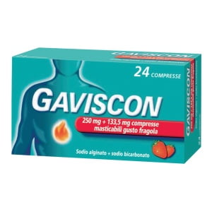 GAVISCON 24 cpr mast 250 mg + 133,5 mg fragola