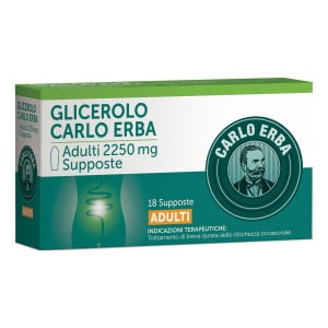 GLICEROLO (CARLO ERBA) AD 18 supp 2.250 mg