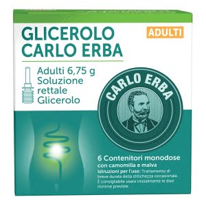 GLICEROLO (CARLO ERBA) AD 6 microclismi 6,75 g