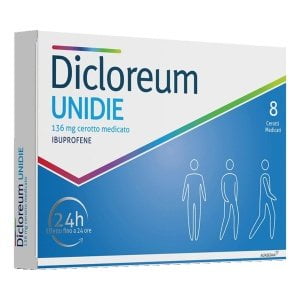 DICLOREUM UNIDIE 8 cerotti medicati 136 mg