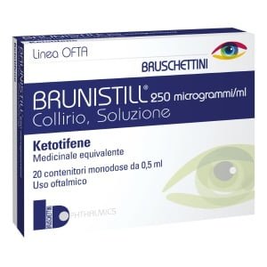 BRUNISTILL 20 flaconcini collirio 0,5 ml 0,025%
