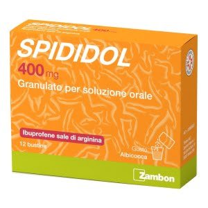 SPIDIDOL orale grat 12 bust 400 mg aroma albicocca