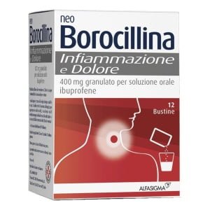NEOBOROCILLINA INFIAMMAZIONE E DOLORE orale grat 12 bust 400mg