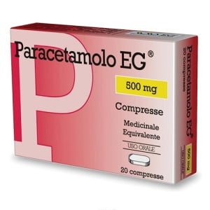PARACETAMOLO (EG) 20 cpr 500 mg