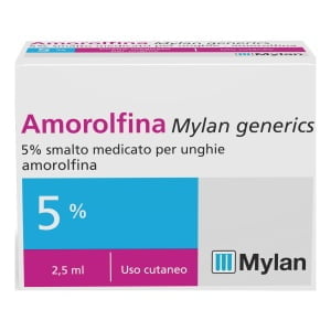 AMOROLFINA (MYLAN GENERICS) smalto unghie 1 flacone 2,5 ml 5%