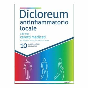 DICLOREUM ANTINFIAMMATORIO LOCALE 10 cerotti 180 mg