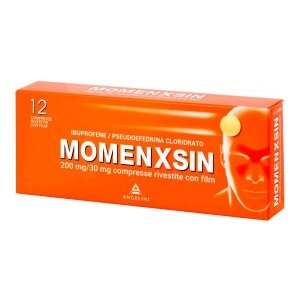 MOMENXSIN 12 cpr riv 200 mg + 30 mg