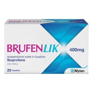 BRUFENLIK 20 bust orale sosp 400 mg 10 ml