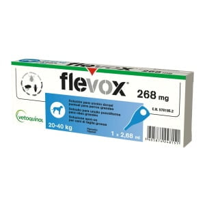 FLEVOX spot-on soluz 1 pipetta 2,68 ml 268 mg cani da 20 a 40 Kg