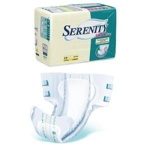 PANNOLONE PER INCONTINENZA SERENITY SOFTDRY FORMATO SUPER TAGLIA LARGE 30 PEZZI