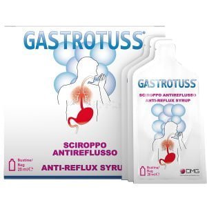 SCIROPPO ANTIREFLUSSO GASTROTUSS 25 BUSTINE MONODOSE 20 ML