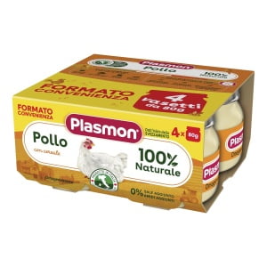 PLASMON OMOGENEIZZATO POLLO CON GIFT 4 X 80 G