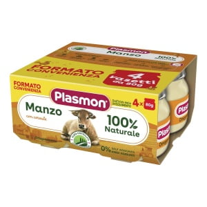 PLASMON OMOGENEIZZATO MANZO 4 X 80 G