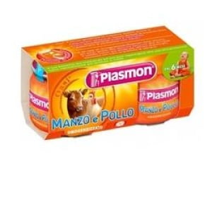 PLASMON OM MANZO-POLLO 2X80G