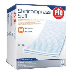 GARZA IN TESSUTO NON TESSUTO PIC 36X40CM 12 PEZZI