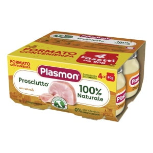 PLASMON OMOGENEIZZATO PROSCIUTTO COTTO 4 X 80 G