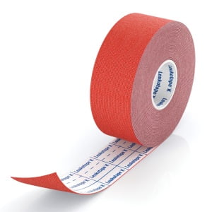 BENDA ADESIVA LEUKOTAPE K PER TAPING FISIOTERAPICO LARGHEZZA2,5 CM LUNGHEZZA 5 M COLORE ROSA IN ROTOLO
