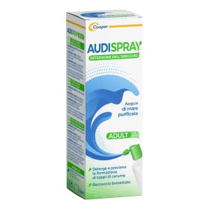AUDISPRAY ADULT SOLUZIONE DI ACQUA DI MARE IPERTONICA SPRAYSENZA GAS DETERSIONE ORECCHIO 50 ML
