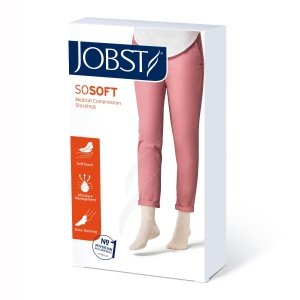 JOBST SOSOFT 20/30 GAMBALETTO NERO A COSTE M
