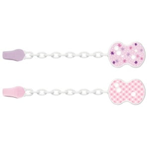 CH CLIP C/CATENELLA ROSA