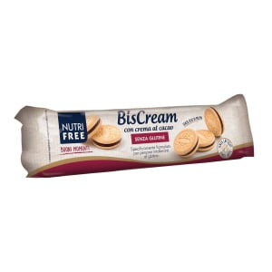NUTRIFREE BISCREAM CON CREMA AL CACAO 125 G