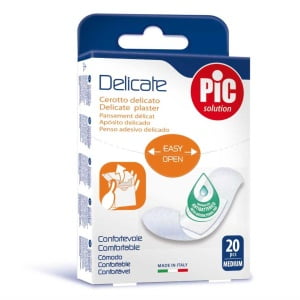 CEROTTO PIC DELICATE 19X72 MM ANTIBATTERICO 20 PEZZI
