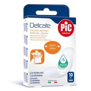 CEROTTO PIC DELICATE 25X72 MM ANTIBATTERICO 10 PEZZI