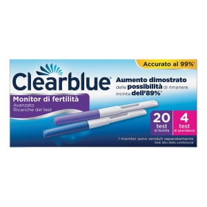 MONITOR DI FERTILITA' CLEARBLUE ADVANCED IN STICK 20 PEZZI +4 TEST DI GRAVIDANZA