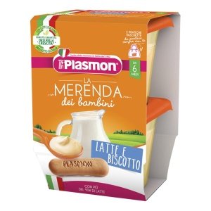PLASMON LA MERENDA DEI BAMBINI MERENDE LATTE BISCOTTO ASETTICO 2 X 120 G