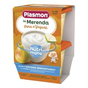 PLASMON LA MERENDA DEI BAMBINI SAPORI DI NATURA PERA YOGURTASETTICO 2 X 120 G