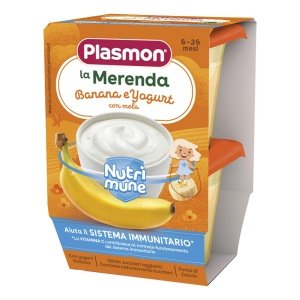 PLASMON LA MERENDA DEI BAMBINI SAPORI DI NATURA BANANA YOGURT ASETTICO 2 X 120 G