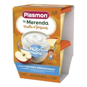 PLASMON LA MERENDA DEI BAMBINI SAPORI DI NATURA MELA YOGURTASETTICO 2 X 120 G