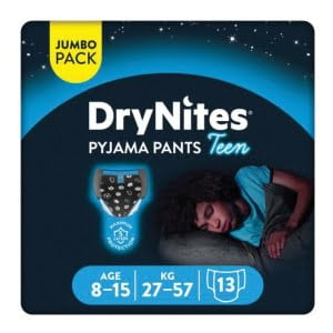 PANNOLINO DRYNITES DOPPIO PACCO BOY 8/15 ANNI 13 PEZZI