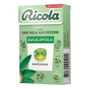 RICOLA EUCALIPTOLO SENZA ZUCCHERO 50 G