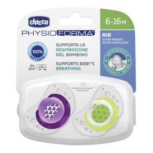 CHICCO SUCCHIETTO AIR GIRL IN SILICONE 6-16 MESI 2 PEZZI