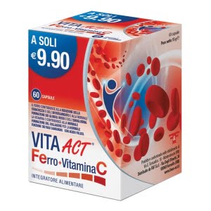 VITA ACT FERRO+VITAMINA C 60 CAPSULE