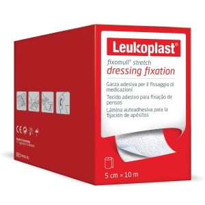 FASCIA AUTOADESIVA IPOALLERGENICA FIXOMULL STRETCH PER FISSAGGIO CATETERI M 10 X 5 CM