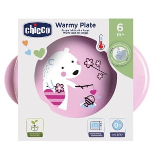 CHICCO PIATTO PAPPACALDA 6 MESI+ ROSA
