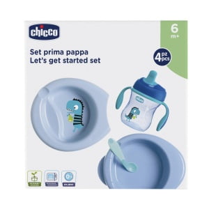 CHICCO SET PAPPA 6 MESI+ AZZURRO