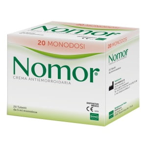 NOMOR CREMA ANTIEMORROIDARIA 20 TUBETTI MONODOSE DA 5 ML