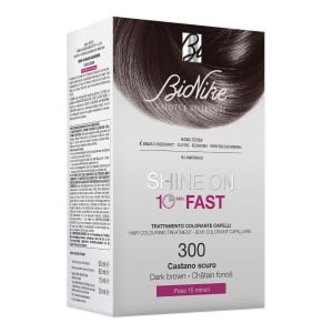 BIONIKE SHINE ON FAST TRATTAMENTO COLORANTE CAPELLI CASTANOSCURO 300 FLACONE 60 ML + TUBO 60 ML