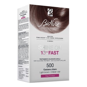 BIONIKE SHINE ON FAST TRATTAMENTO COLORANTE CAPELLI CASTANOCHIARO 500 FLACONE 60 ML + TUBO 60 ML