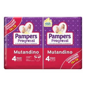 PAMPERS PROGRESSI MUTANDINO MAXI 38 PEZZI