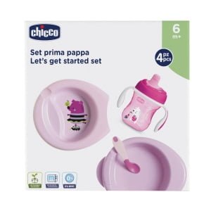 CHICCO SET PAPPA 6M+ ROSA CON CUCCHIAIO ROSA