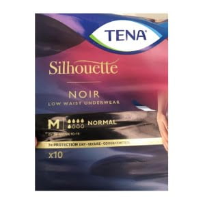 TENA SILHOUETTE NOIR M 10 PEZZI