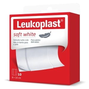 LEUKOPLAST SOFT WHITE 100 X 8 CM 10 PEZZI